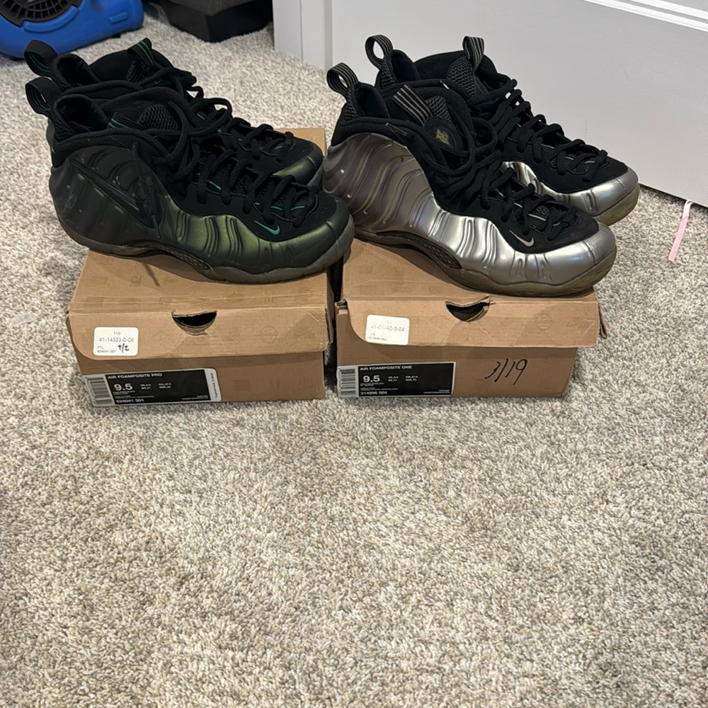 Nike foampostite sz 9.5 both for $100
